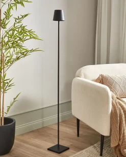 Lampada da terra senza fili a LED GAVARRESA con dimmer Metallo Nero