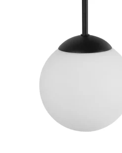 Lampadario a 3 luci RIANA Vetro Nero