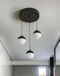 Lampadario a LED ANKOBRA Metallo Nero