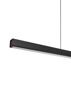 Lampadario a LED ARENAS con telecomando Nero