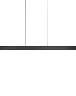 Lampadario a LED ARENAS con telecomando Nero
