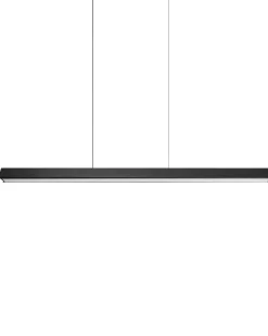 Lampadario a LED ARENAS con telecomando Nero