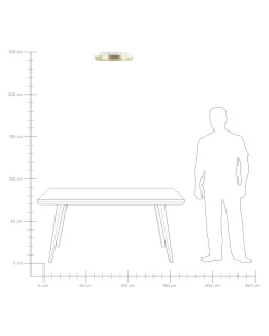 Lampadario a LED ATARAN Metallo Oro