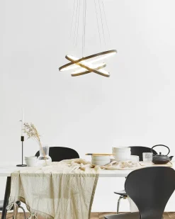 Lampadario a LED ATREK Metallo Nero