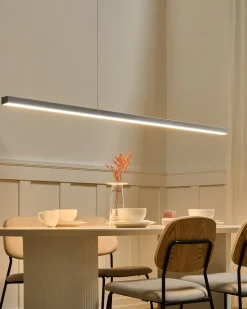 Lampadario a LED BADDANA Metallo Argento