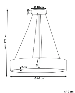 Lampadario a LED BALILI Metallo Bianco