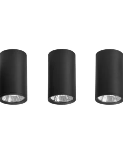 Lampadario a LED BARCALA Metallo Nero