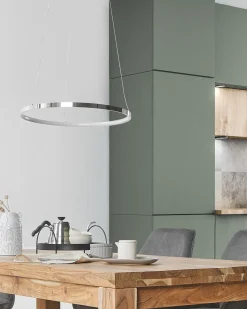 Lampadario a LED JORDAN Metallo Argento