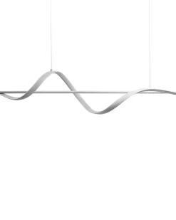Lampadario a LED KHUTTI con telecomando con dimmer Metallo Bianco