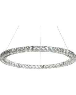 Lampadario a LED MAGAT Cristallo Argento