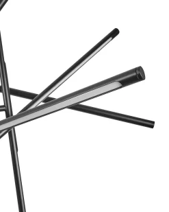 Lampadario a LED PALUN con dimmer Metallo Nero