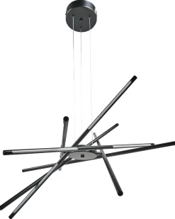 Lampadario a LED PALUN con dimmer Metallo Nero
