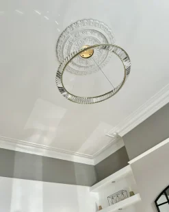 Lampadario a LED ROSENDE Metallo Oro