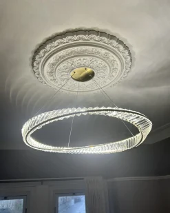 Lampadario a LED ROSENDE Metallo Oro