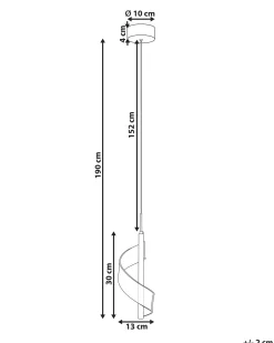 Lampadario a LED SARELA Metallo Oro