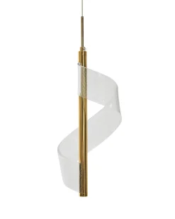 Lampadario a LED SARELA Metallo Oro