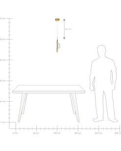 Lampadario a LED SARELA Metallo Oro
