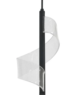 Lampadario a LED SARELA Metallo Nero