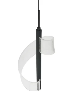 Lampadario a LED SARELA Metallo Nero
