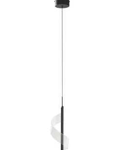 Lampadario a LED SARELA Metallo Nero