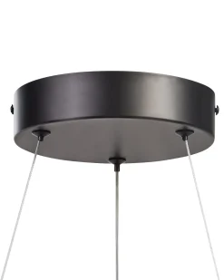 Lampadario a LED SURKO Metallo Nero