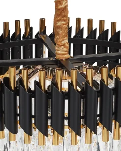 Lampadario ABELLAS Metallo Oro