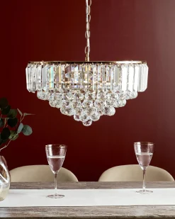 Lampadario ACHEIRO L Cristallo Oro