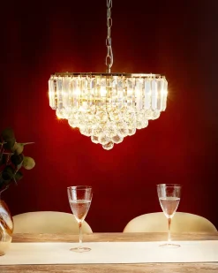 Lampadario ACHEIRO S Cristallo Oro