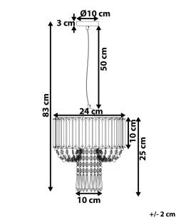 Lampadario ADORN Metallo Grigio chiaro