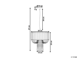 Lampadario ADORN Metallo Trasparente