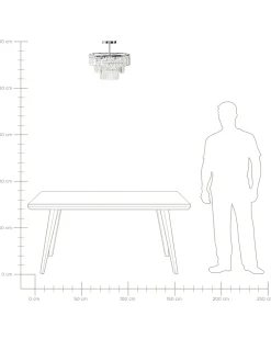 Lampadario AMENEIRO Trasparente