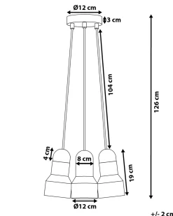 Lampadario BAHT Cemento Grigio