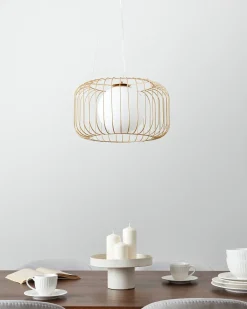 Lampadario BAIROA Metallo Oro