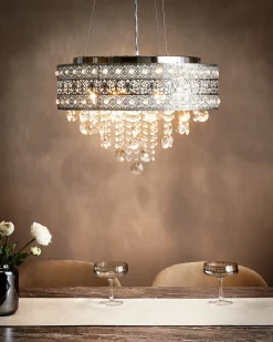 Lampadario BARBEIRA Cristallo Argento