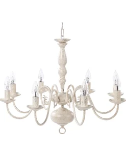 Lampadario BRITHON Metallo Bianco