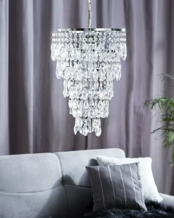 Lampadario ENTWASH Metallo Argento