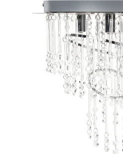 Lampadario ESMELLE S Cristallo Argento