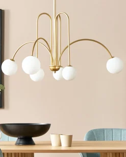 Lampadario FORBES Metallo Oro
