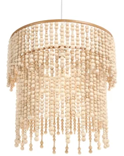 Lampadario KIRINDI Legno Marrone chiaro