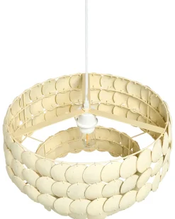 Lampadario KOTMALE Guscio di cocco Beige chiaro