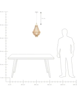 Lampadario KUMBUKKAN Legno Marrone chiaro