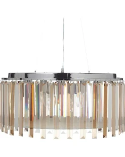 Lampadario LAMEIRA Vetro Argento