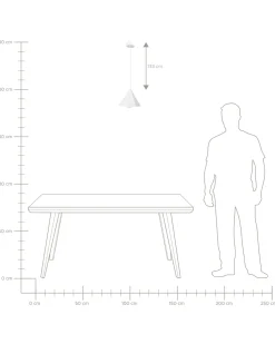 Lampadario LEYRE Metallo Bianco