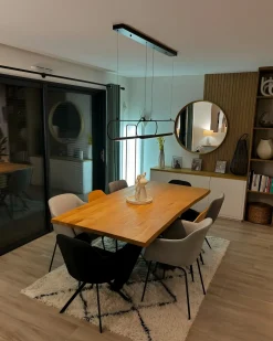 Lampadario LOGONE Metallo Nero