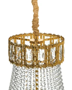 Lampadario MEKI Cristallo Oro