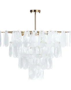 Lampadario OSMORE Vetro Ottone
