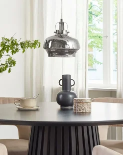Lampadario WILTZ Vetro Grigio chiaro