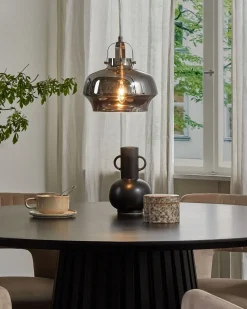 Lampadario WILTZ Vetro Grigio chiaro