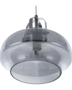 Lampadario WILTZ Vetro Grigio chiaro