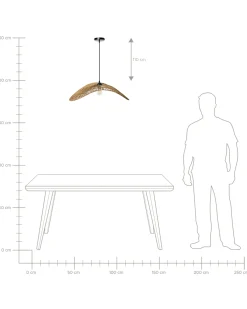Lampadario YAGUEZ Iuta Naturale